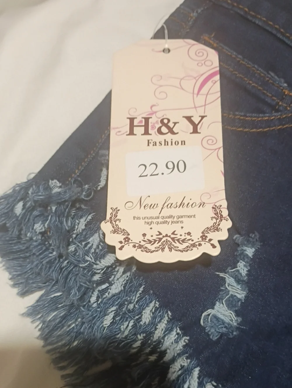 H And Y Denim Short Shorts M